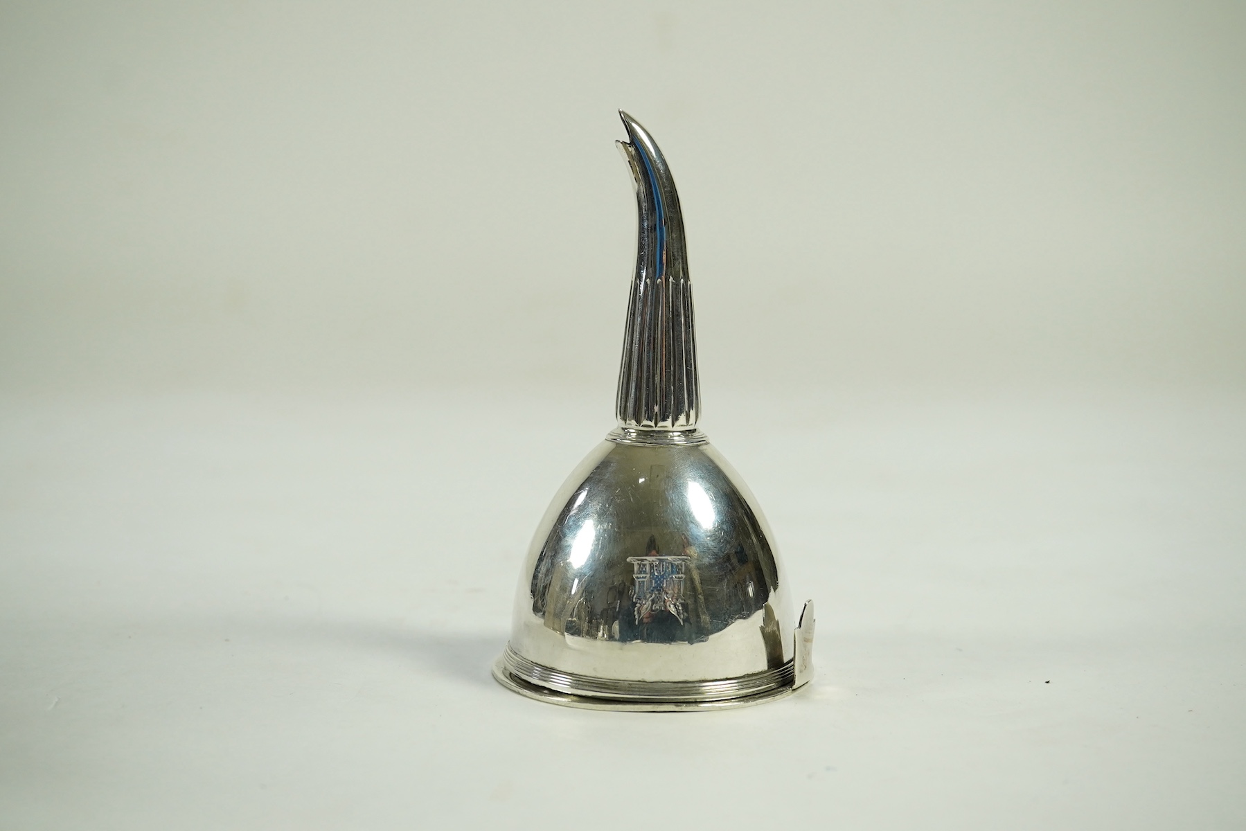 A George III silver wine funnel, by William Sumner I